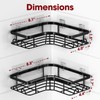 Sakugi Corner Shower Caddy - 2 Pack, Adhesive Shower Organizers,