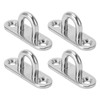 4Pcs Staple Ring Hook Stainless Steel Rugged 800LB High Strength