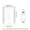 Licperron Clear Glass Replacement Shade 1 Pack, High Transmittance Cylinder