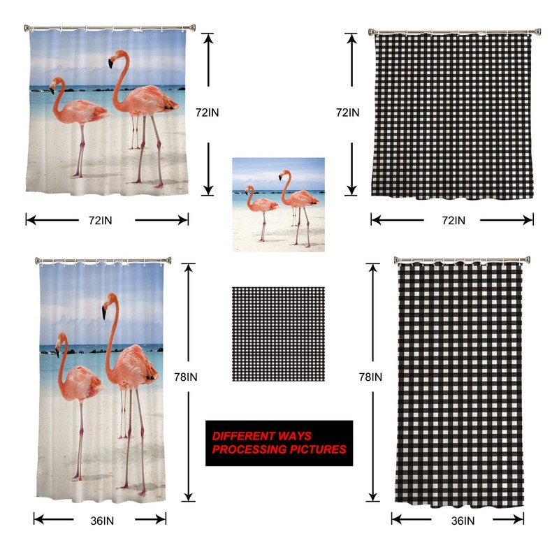 Anzona Spring Mushroom Botanical Waterproof Shower Curtains Set - Extra