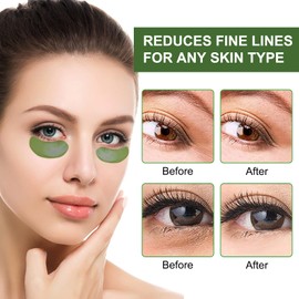 Eye Pads 60 Pieces Eye Pads Hyaluronic Acid & Collagen Eye Pads Against Dark Circles Anti Ageing Eye Care Eye Mask Moisturising Anti Wrinkle Eye Pad (Aloe Vera)