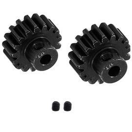 2pcs 3947X Hardened Steel 17-Tooth Pinion Gear (32 Pitch) for Traxxas Slash Rrustler Stampede Raptor 4x4 VXL TRX-4 TRX-6 17T Upgrade Parts