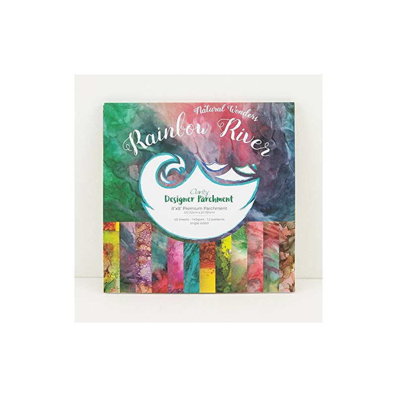 Clarity Designer Parchment: Rainbow River 8" x 8"