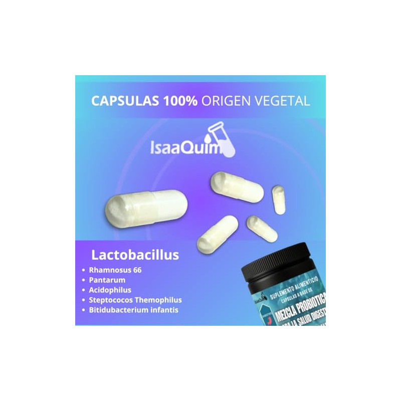 IsaaQuim Mezcla Probiótica Salud Digestiva 6 Cepas