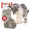 Kats'N Us Real Rabbit Fur Pom Pom Ball Cat Toy