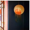 IKEA OMSESIDIG Pendant Lamp Shade White/pink 16" New 505.454.90