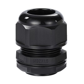 Meccion M32 Cable Gland 5 Pack IP68 Waterproof Nylon Cable Connectors with Locknut and Washer, Suitable for 18mm - 25mm Cables