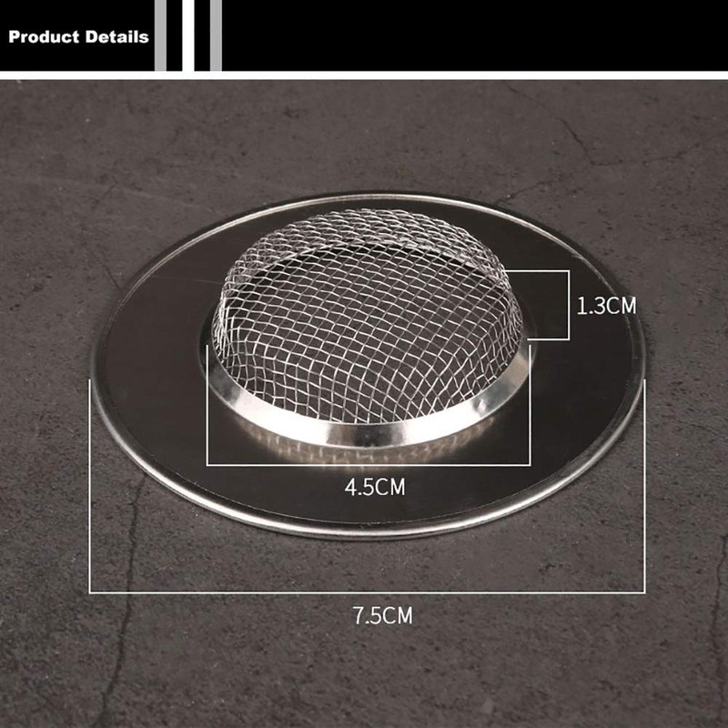 VOANZO 3PCS Stainless Steel Sink Strainer Kitchen Sink Drain Filter