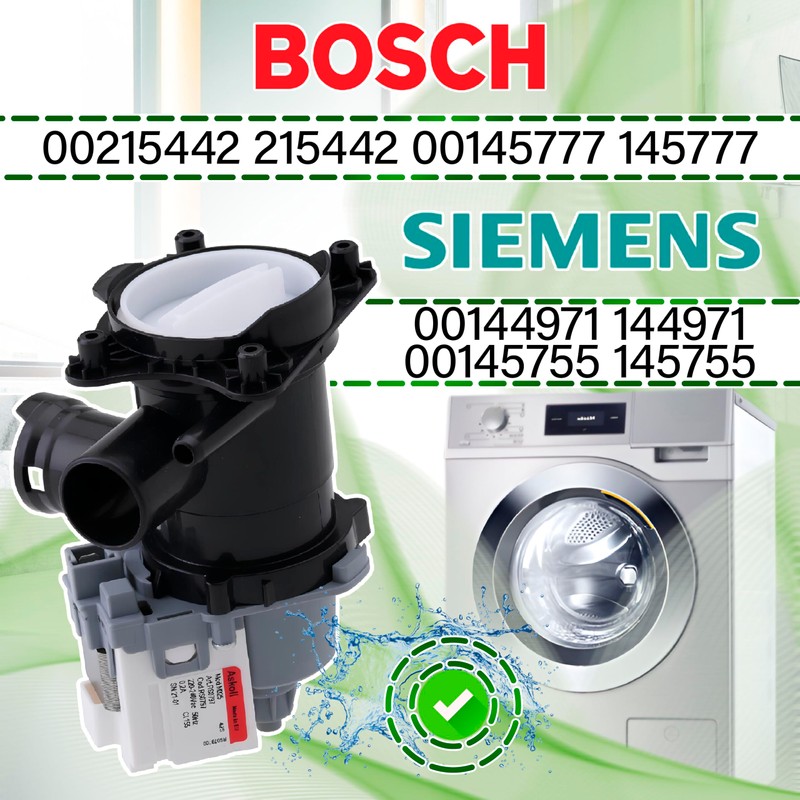 Drain Pump 30 W for Washing Machine with Original Code