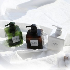 Kiming 250ml pump container shampoo empty bottle cosmetics refill bottle - Brown / 키밍 250ml 펌프 용기 샴푸공병 화장품 리필병 - 브라운