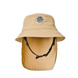 Rip Curl Men's UPF 50+ Quick Dry Surf Hat with Removable Neck Flap, Light Khaki