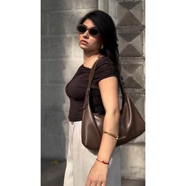 Montana West Cute Shoulder Hobo Bags for Women Trendy Mini Purses Leather Clutch Purse and Handbags Coffee Gift MWC-073CF