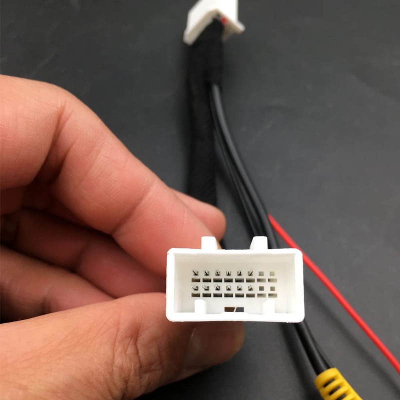 16 Pins Reverse Backup Rear View Camera Harness Adapter Connector