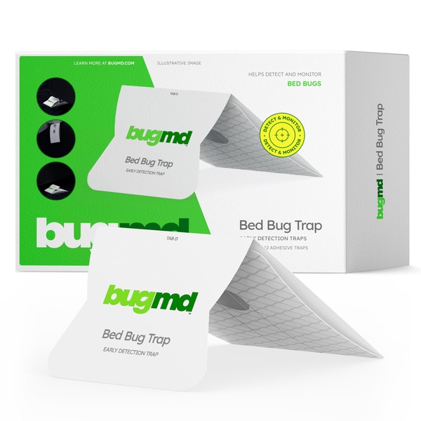 BugMD BugMD Bed Bug Trap (1 Pack, 12 Traps) -