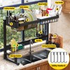 ilvvan Over Sink Dish Drying Rack (Expandable Height/Length) Snap-On Design