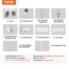 VEVOR Ceiling Curtain Track Set, 11.8 FT/3.6 Meter, Sliding Ceiling