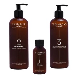 Kit 3 Totale Para Cabello Rizado Vittale Reparador Protector