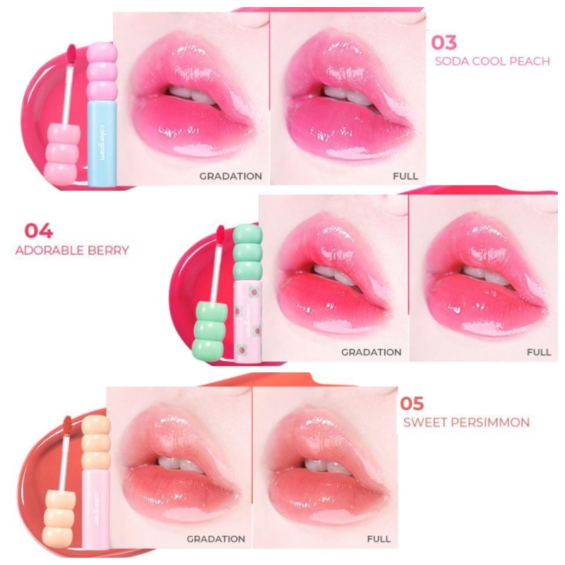 COLORGRAM Fruity Glass Tint 2.8g, Color:08 Lovely Raspberry