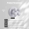 4 pcs Silicone Waterproof self Adhesive Toothbrush Holder,Multi-Function Wall Mounted