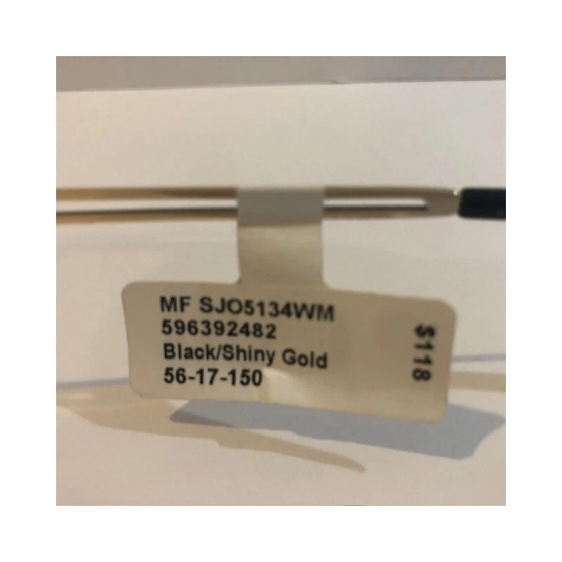 Sean John SJO5134 Black/Shiny Gold Eyeglass Frames 56-17-150