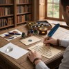 Feather Fountain Pen Set for Calligraphy Writing – Retro Style