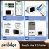 PeriPage A2 Mini Sticker Printer-2 Inch Bluetooth & Thermal Pocket