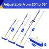 ITTAHO 12" Wide Floor Scrub and Grout Brush Set With