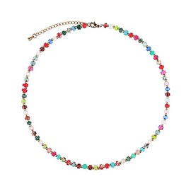 KELITCH Tiny Women's Necklaces Natural Turquoise Stone Beads Necklaces Single Strand Necklaces Fashin Jewellery, Pearl