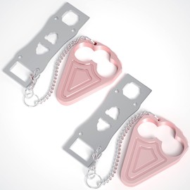 2 Pack Portable Door Lock for Hotel Door Safety- Metal Hotel Door Locks for Travelers Security-Travel Door Lock Latches & Bolts for Additional Safety Prevent Unauthorized Entry, (Pink)