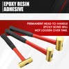 C&T 3-Piece Hammer Set, Jacketed Fiberglass Solid Brass Non-Sparking Hammers,