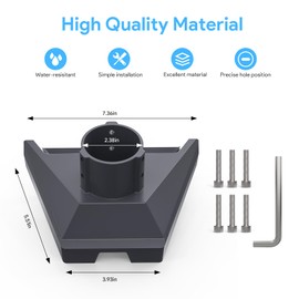 Starlink Gen 3 Mount, EDUP LOVE Starlink Gen 3 Pipe Adapter, Upgraded Starlink Mounting Kit Supporting STARLINK Standard Dish, 1”- 2.2” Aluminum Starlink Pole Mount, StarLink V3 Kickstand Dishy