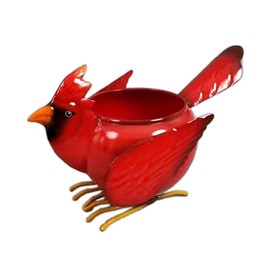 The Bridge Collection Red Cardinal Bird Planter-Bird Themed Plant Pot for Indoor or Outdoor Plants
