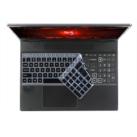 Silicone Keyboard Cover Skin Compatible for Acer Nitro 5 AN515-58/57/56/54/55/45/43/44 AN517-54/53/51/52 15.6" 17.3", Acer Predator Helios 300 PH315-54/53/52 PH317-56/54/53 15.6" 17.3" (Black)