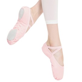 Stelle Canvas Ballet Shoes for Girls Dance Ballet Slippers Shoes（Toddler/Little/Big Kid/Women）(10MT, Ballet Pink)