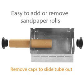 Peachtree Woodworking Supply Steel Sandpaper Dispenser for 1" Wide x 20' Long Rolls with A Minimum of a 1-1/2" Center Opening - Sandpaper Not Included