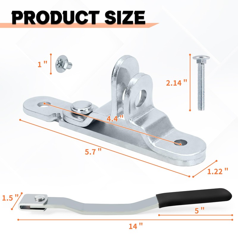 LONFFERY Cargo Trailer Cambar Cam Bar Lock, Trailer Door Latch