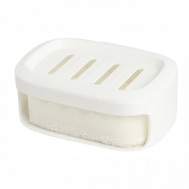 Sponge Soap Holder Drainable Soap Box Soap Holder White White 5ea