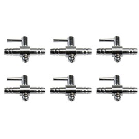 AQUANEAT Aquarium Control Valve, Fish Tank Air Valve, Metal Stainless Steel Gang Valve, Air Flow Distributor Splitter for Air Pump
