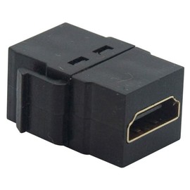 Conversions Technology Keystone Hdmi Jack Insert | Secure Connection and Easy Installation HDMI Coupler Jack, Black