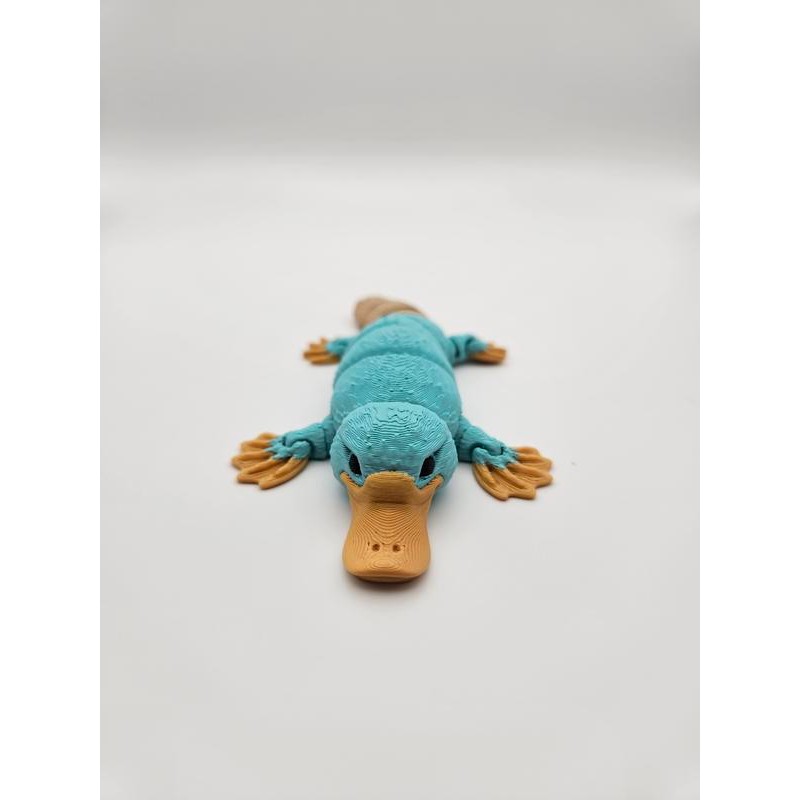 3D Printed Articulating Cutie Platypus Figurine Great Gift and Desk
