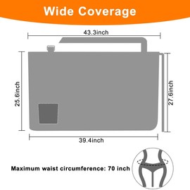 MUGVELL Muslin Nursing Covers for Breastfeeding, Arch Neckline Breast Feeding Covers for Women, Moms Privacy Breathable Summer Nursing Apron, 43.3" x 25.6" Soft Feeding Cover (Dark Brown)
