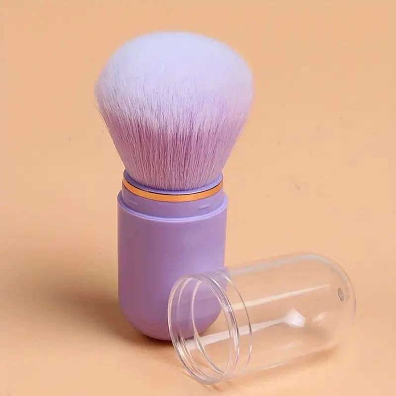 Compact Mini Travel Makeup Brush Set (Black)