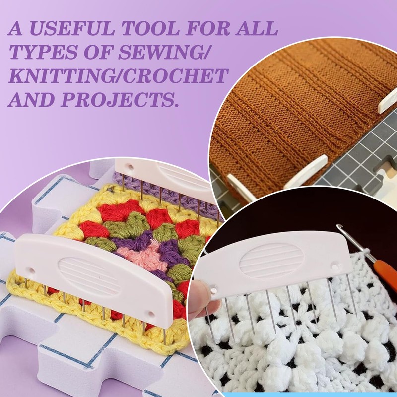 Pixaro Comb Needles Knitting Blockers Set - 20 Pieces Blocking