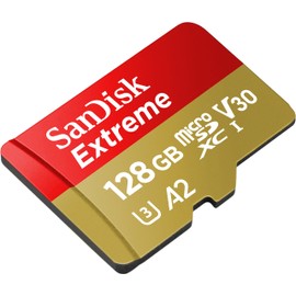 SanDisk Extreme microSD Card for Mobile Gaming 128 GB, Supports with A2 App Performance AAA/3D/VR Game Graphics and 4K UHD Video, 190 MB/s Read, 90 MB/s Write, Class 10, UHS-I, U3, V30