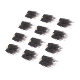 VILLFUL DIY Gnome Beard Set 12 Pre-Cut Faux Fur Beards for Handmade Gnome Dolls for Christmas Crafting and Decorations