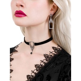 Restyle Cathedralis Earrings Gothic Church Window Dangle Jewelry for Alt Fashion