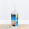 Efficient Plastic Toilet Brush & Holder Set with Bold Writing