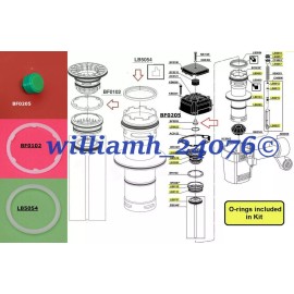 Unbranded Senco SN60 SN65 O-ring Kit + BF0102 + LB5054 + BF0205