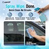 Nanoskin CRYSTAL-CLEAR VOC-Free Glass Cleaner 16 oz - Ultra-Concentrated, Eco-Friendly,