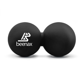 Beenax Peanut Massage Ball - Double Lacrosse Ball - Perfect for Trigger Point Therapy, Myofascial Release, Deep Tissue Massage, Yoga - Designed to Relieve Stress and Relax Tight Muscles